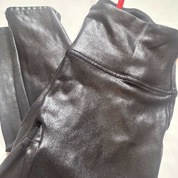 SPANX Black Shimmery Leggings - Picture 3 of 3